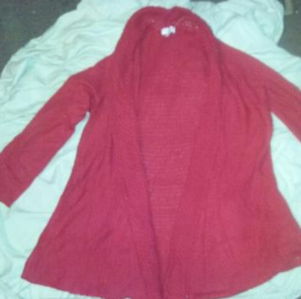 Rebecca Malone size 2x red cardigan